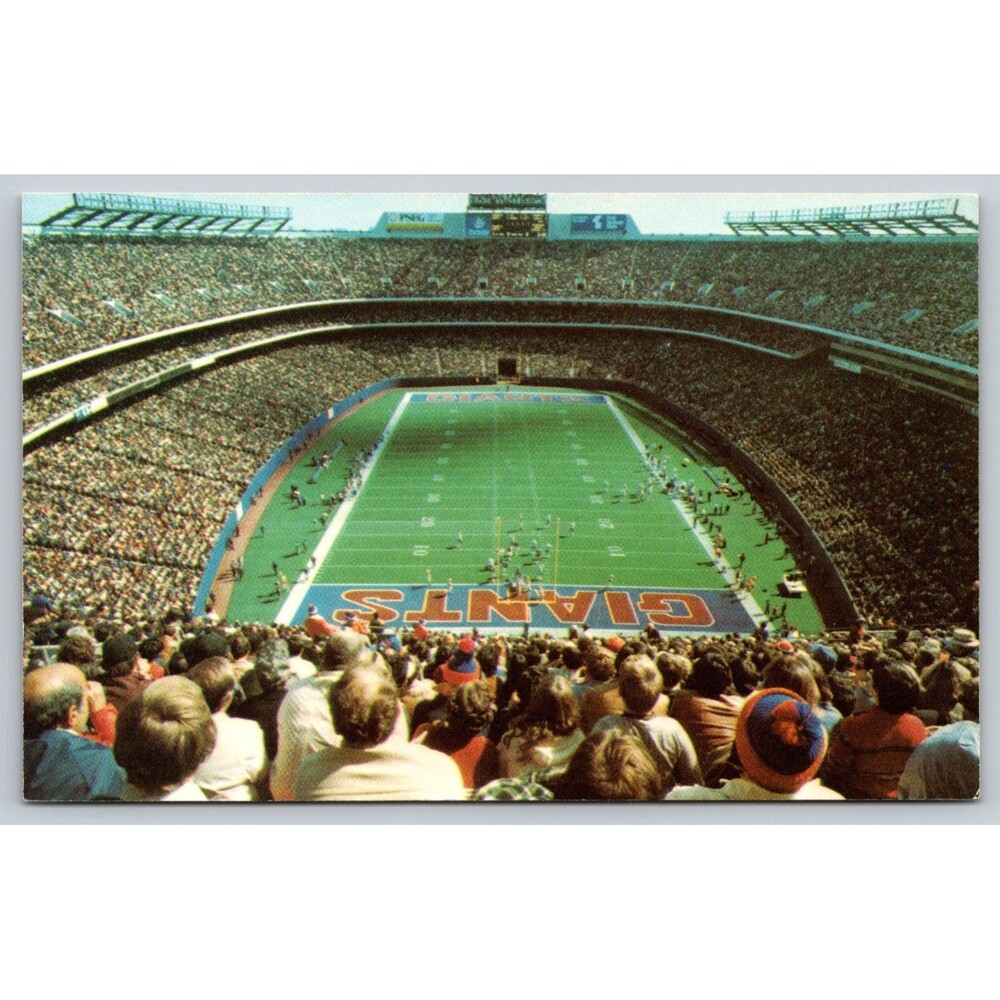 Vtg Giants Stadium Postcard Meadowlands NJ Football Soccer Cosmos Pendor 53240